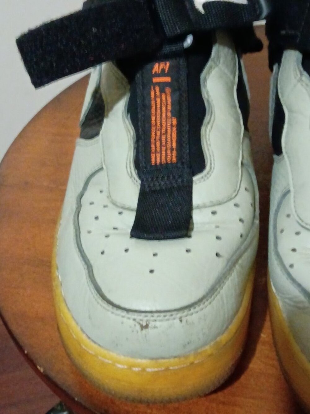 Size 11 - Nike Air Force 1 Utility Mid Spruce Fog / Rare High top Air Force Ones - Picture 7 of 15